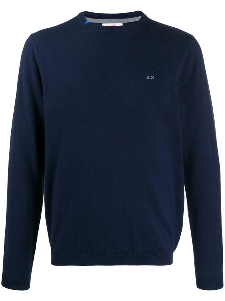 Sun 68 Crew Neck Sweater - Blue