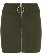 Paco Rabanne Knitted Mini Skirt - Green