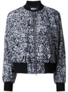 Anrealage 'snow Noise' Bomber Jacket, Women's, Size: 38, Grey, Polyester/cupro/cotton/polyurethane