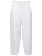 Digawel Loose Fit Cropped Trousers, Men's, Size: 1, White, Cotton
