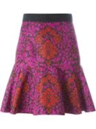 Mary Katrantzou 'paige' Skirt, Women's, Size: 8, Pink/purple, Polyester/wool
