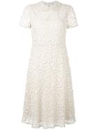 Red Valentino Midi Lace Dress, Women's, Size: 40, Nude/neutrals, Polyester/cotton