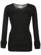 Khaite Ribbed Fitted Sweater - Black