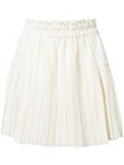 Apiece Apart - Pleated Mini Skirt - Women - Linen/flax/lyocell - 6, White, Linen/flax/lyocell