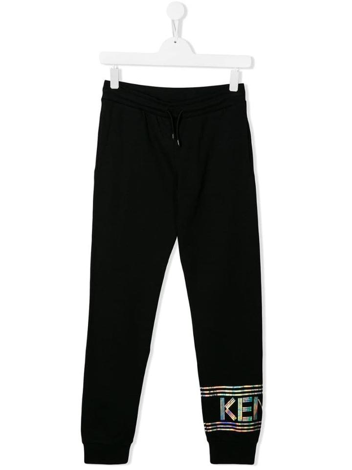Kenzo Kids Teen Logo Track Pants - Black