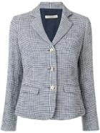 Holland & Holland Checked Single-breasted Blazer - Blue