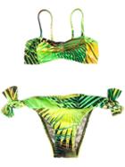 Lygia E Nanny Kids Printed Bikini Set, Girl's, Size: 6 Yrs, Green