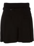 Diane Von Furstenberg Flap Pocket Shorts, Women's, Size: 6, Black, Polyamide/spandex/elastane/viscose