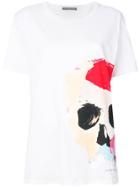 Alexander Mcqueen Skull Print Oversized T-shirt - White