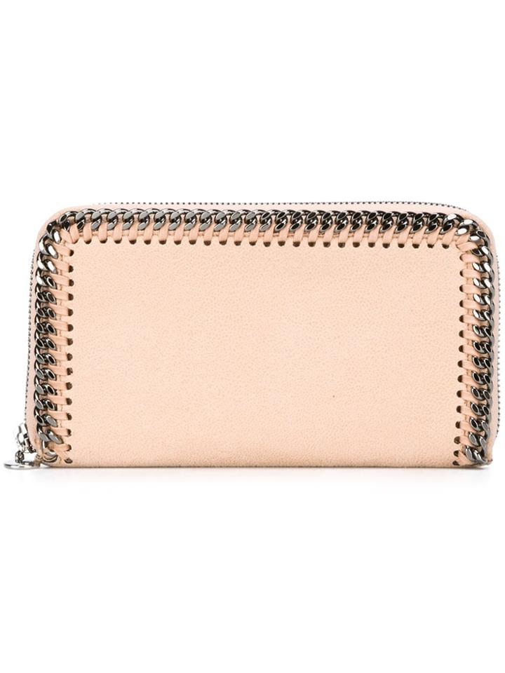 Stella Mccartney 'falabella' Top Zip Wallet - Nude & Neutrals