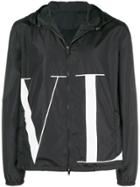 Valentino Front Logo Jacket - Black