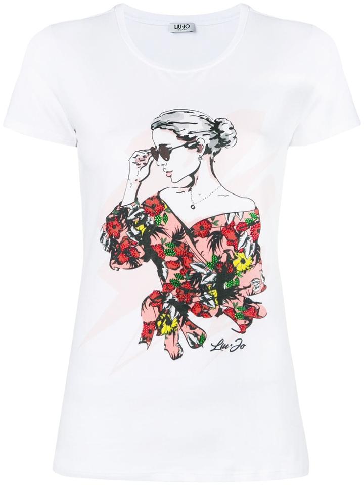 Liu Jo Safari Garden Party T-shirt - White