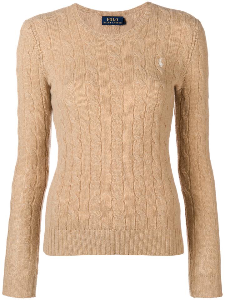 Polo Ralph Lauren Classic Cable-knit Sweater - Nude & Neutrals