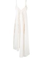 Stella Mccartney Lace Panel Slip Dress - White
