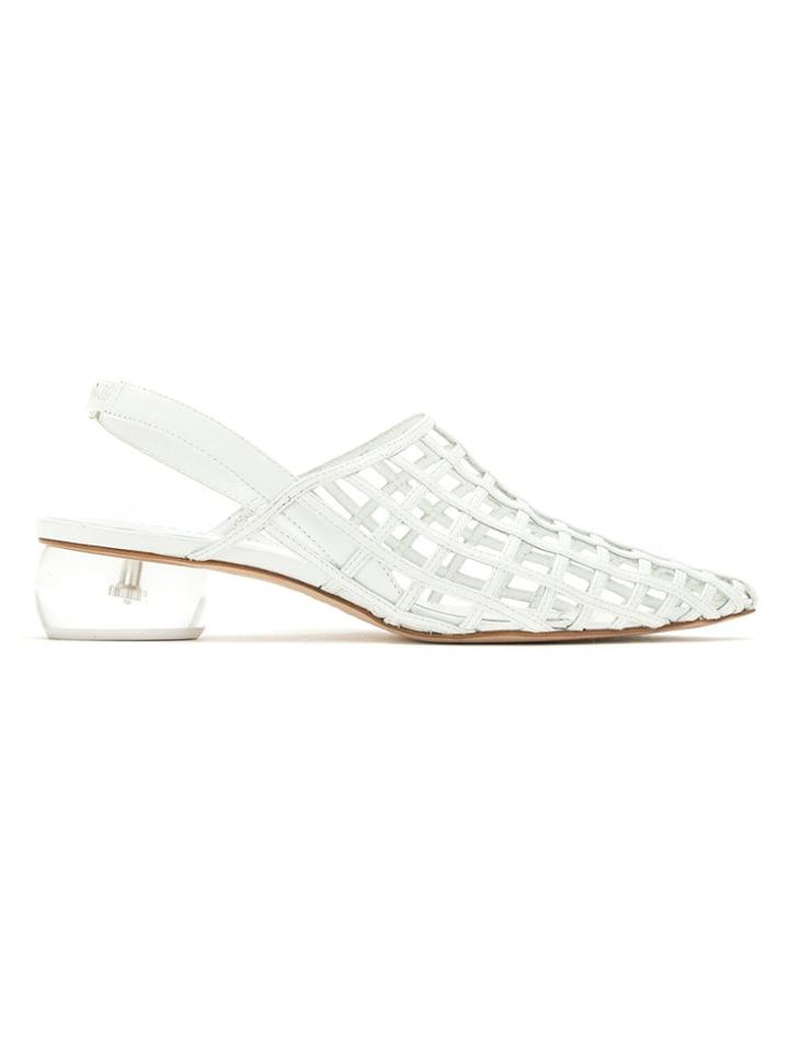 Studio Chofakian Pointed Toe Sandals - White