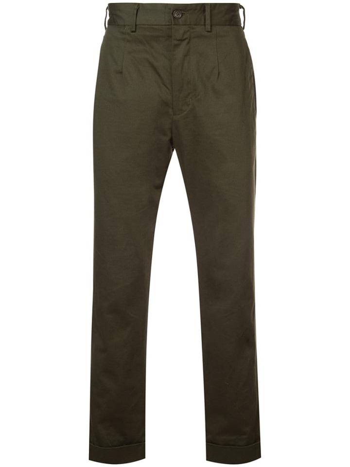 Engineered Garments Straight Cut Trousers - Green