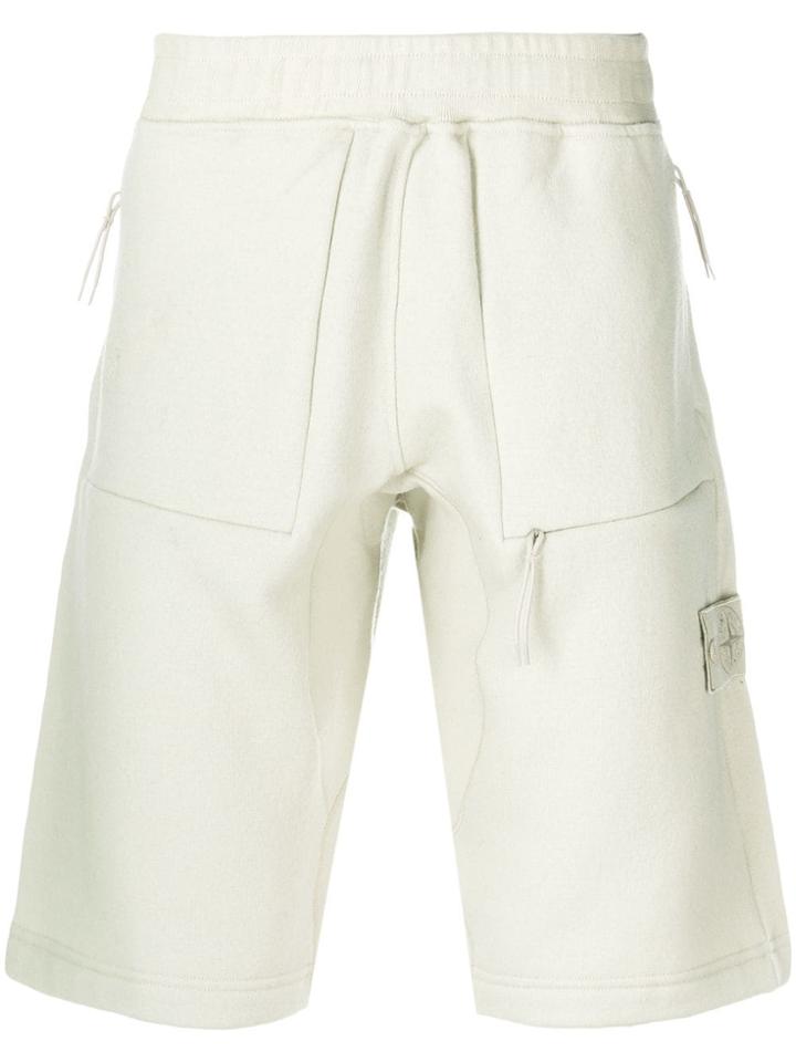 Stone Island Knee-length Track Shorts - White