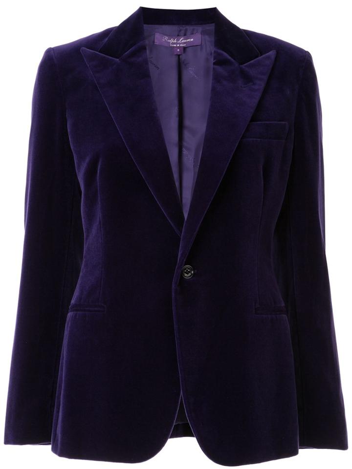 Ralph Lauren Collection Velvet Blazer - Purple