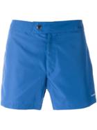 Jil Sander Lateral Striped Swim Shorts - Blue