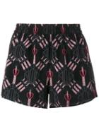 Valentino Love Blades Shorts, Women's, Size: Small, Black, Silk