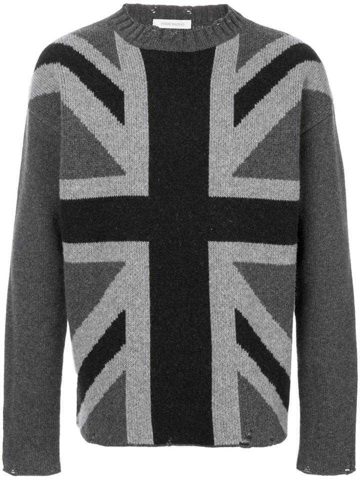 Pierre Balmain Great Britain Flag Sweater - Grey