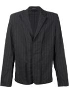 Ann Demeulemeester Hidden Button Jacket, Men's, Size: Large, Black, Cotton