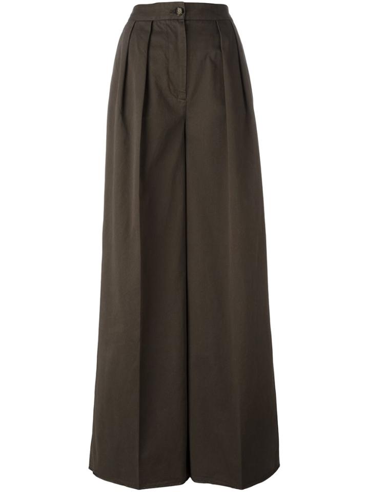 Moncler Wide Leg Trousers - Green