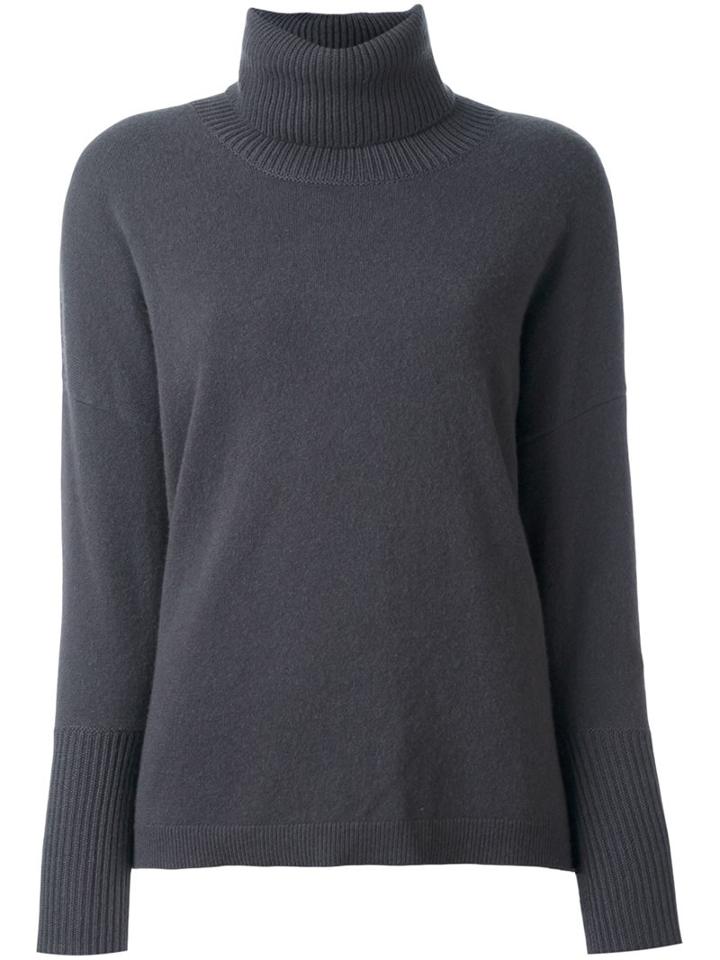 N.peal Cashmere Felted Oversize Pullover, Women's, Size: Small, Grey, Cashmere