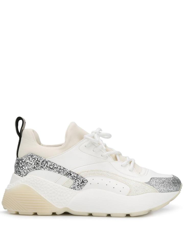 Stella Mccartney Elyse Glitter Sneakers - White
