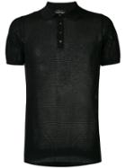 Roberto Collina - Net Polo Shirt - Men - Cotton - 52, Black, Cotton