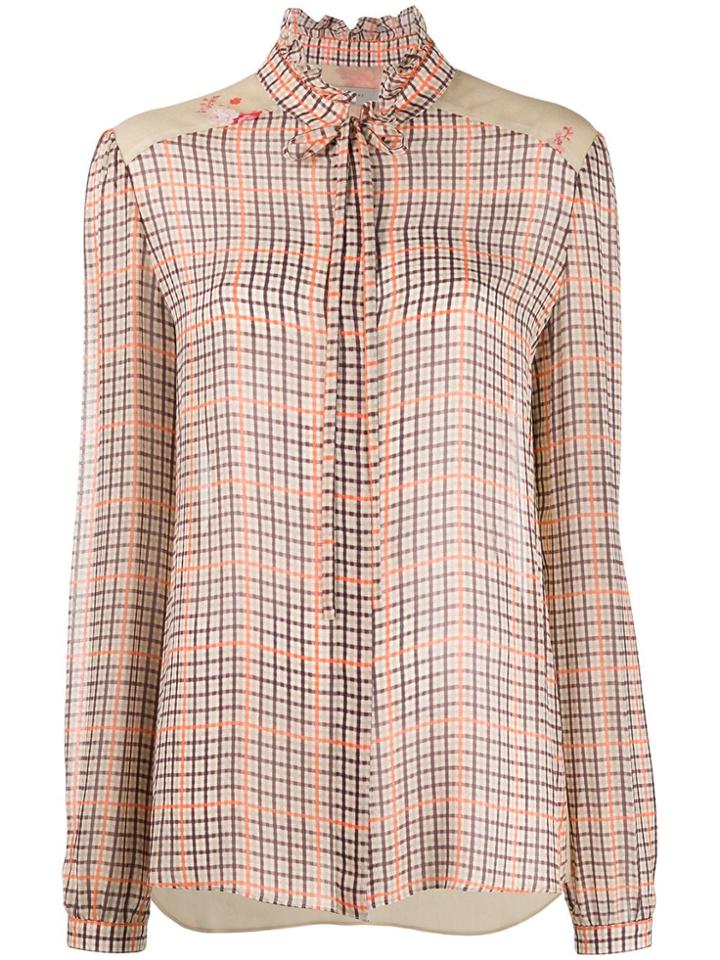 Preen Line Liana Checked Blouse - Neutrals