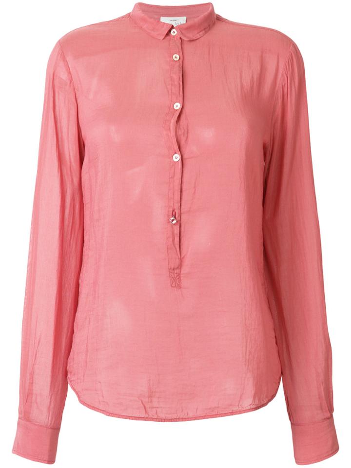 Forte Forte Half Placket Shirt - Pink & Purple