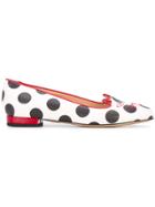 Charlotte Olympia Kitty Slippers - White