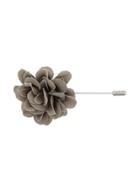 Lanvin Textured Flower Brooch - Nude & Neutrals