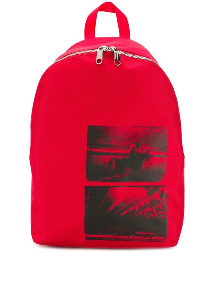Calvin Klein Jeans Andy Warhol Photographic Print Backpack - Red