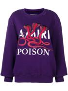Amiri Embroidered Sweatshirt - Purple
