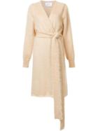 Ryan Roche Belted Cardi-coat, Women's, Size: Xs, Nude/neutrals, Mohair