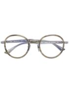 Gucci Eyewear - Wide Bridge Round Glasses - Men - Acetate/titanium - 48, Green, Acetate/titanium