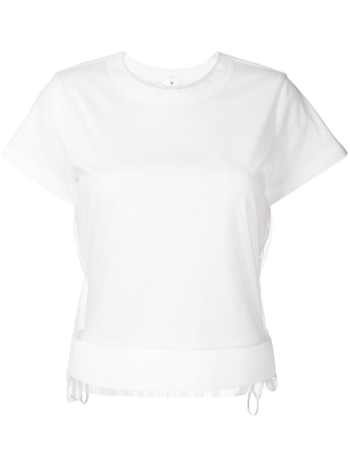 Comme Des Garçons Noir Kei Ninomiya Layer Detail T-shirt - White