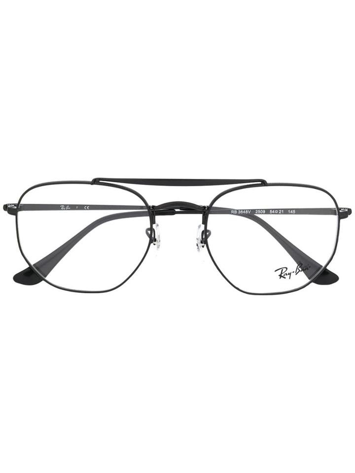 Ray-ban Top Bar Round Glasses - Black