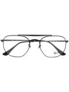 Ray-ban Top Bar Round Glasses - Black