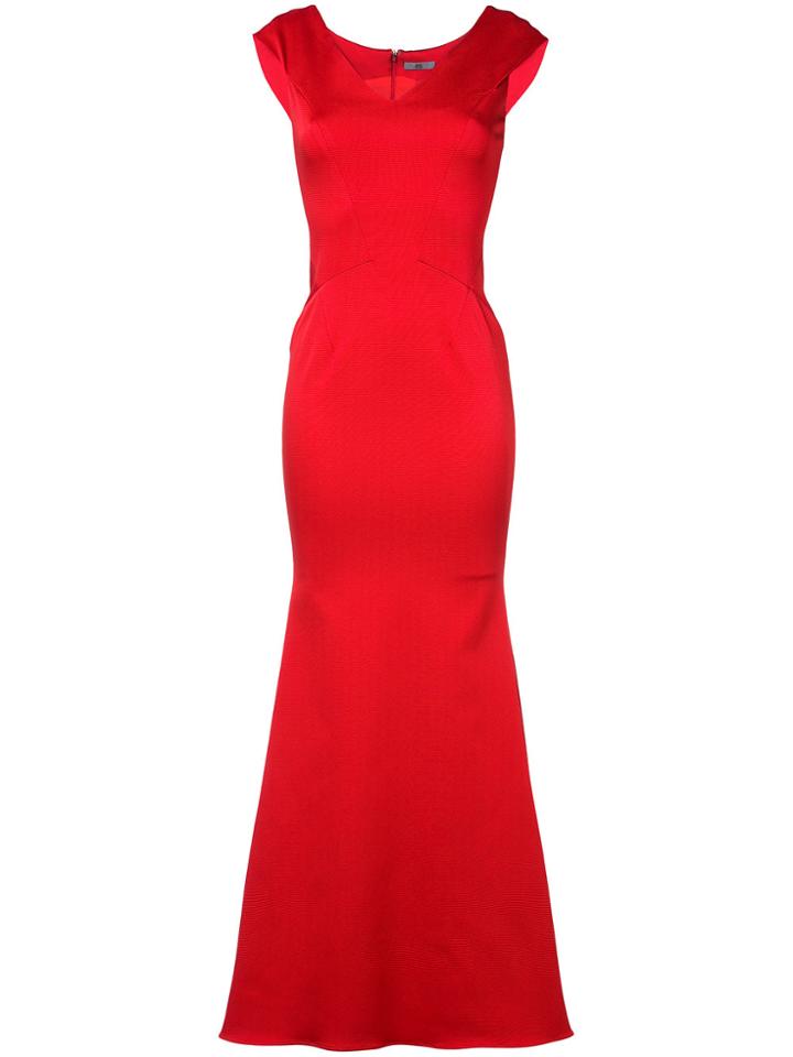 Zac Zac Posen 'nina' Gown - Red