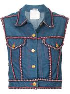 Chanel Vintage Sleeveless Denim Vest - Blue