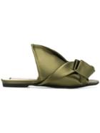 Nº21 Abstract Bow Mules - Green