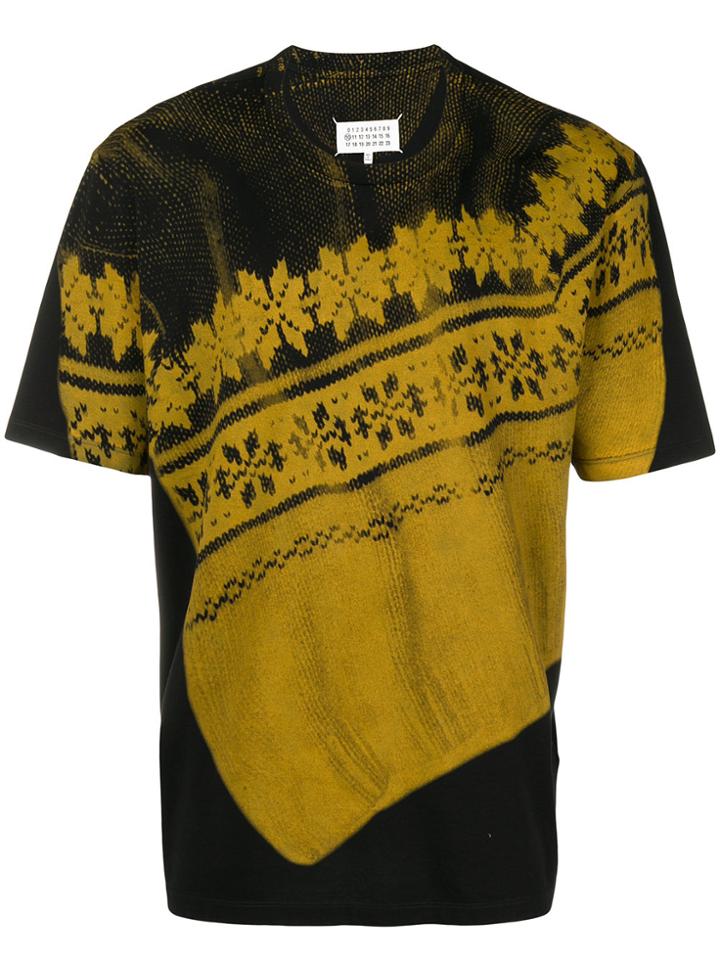 Maison Margiela Nordic Print Short-sleeve T-shirt - Black