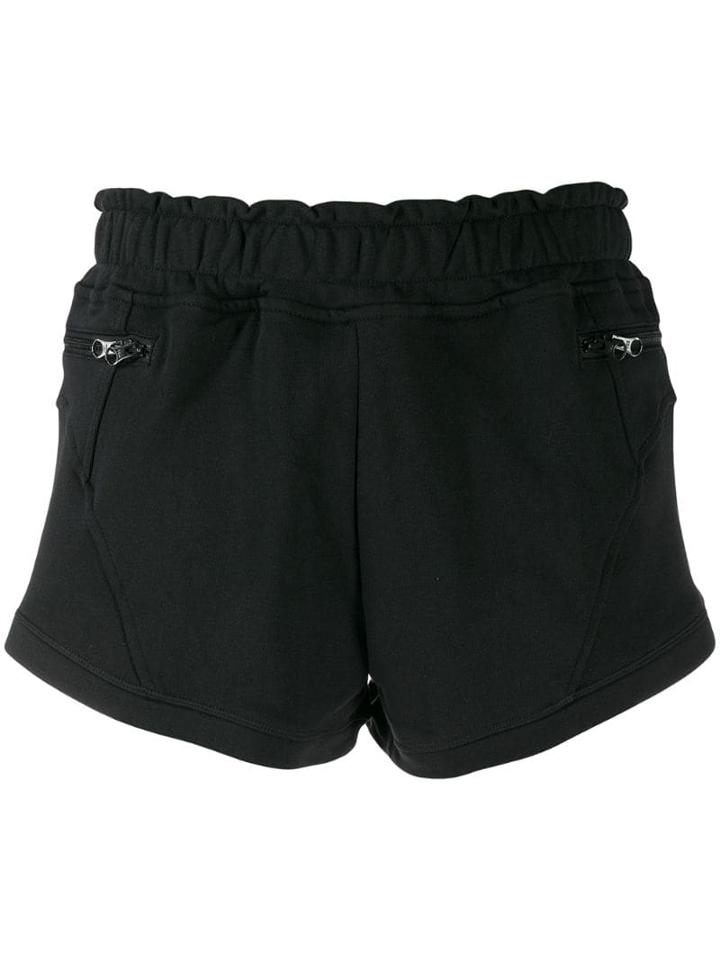 Adidas By Stella Mccartney Piqué Jersey Shorts - Black