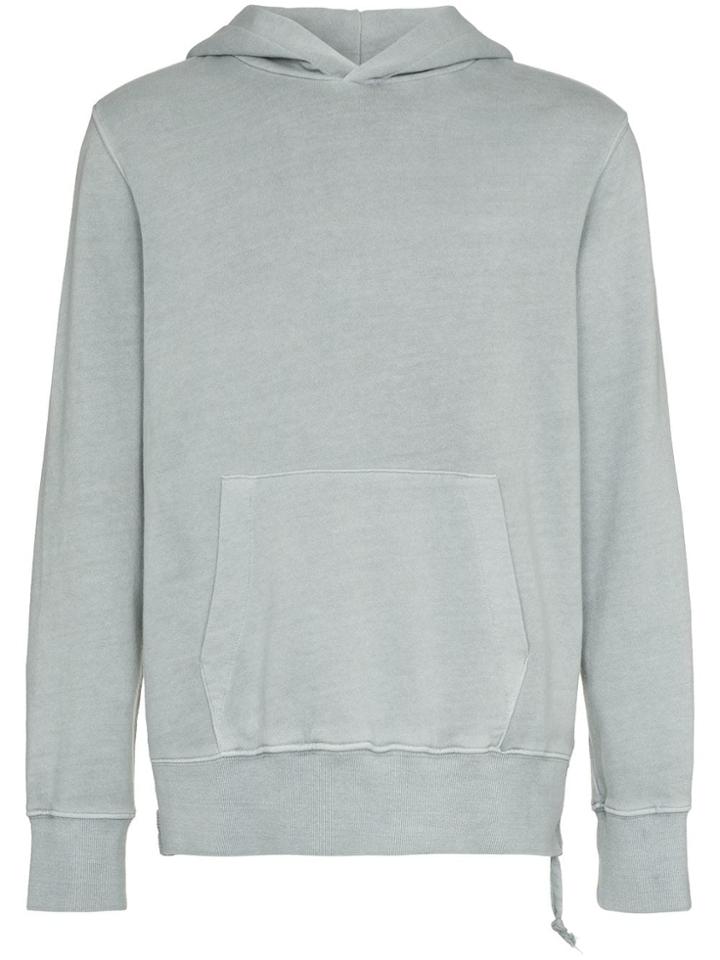 Ksubi Front Pocket Cotton Hoodie - Grey