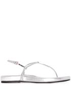 Prada Strappy Thong Sandals - Silver