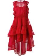 Alberta Ferretti - Abito Dress - Women - Silk/acetate - 42, Red, Silk/acetate