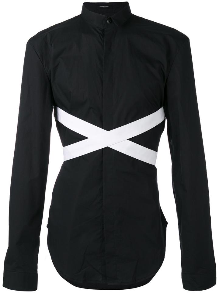 Unconditional - Long Sleeve Bondage Shirt - Men - Cotton - S, Black, Cotton